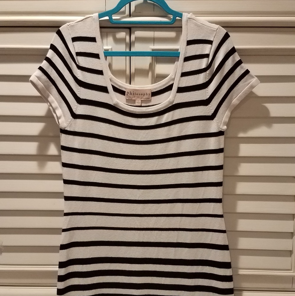 Black & White Sweater Dress